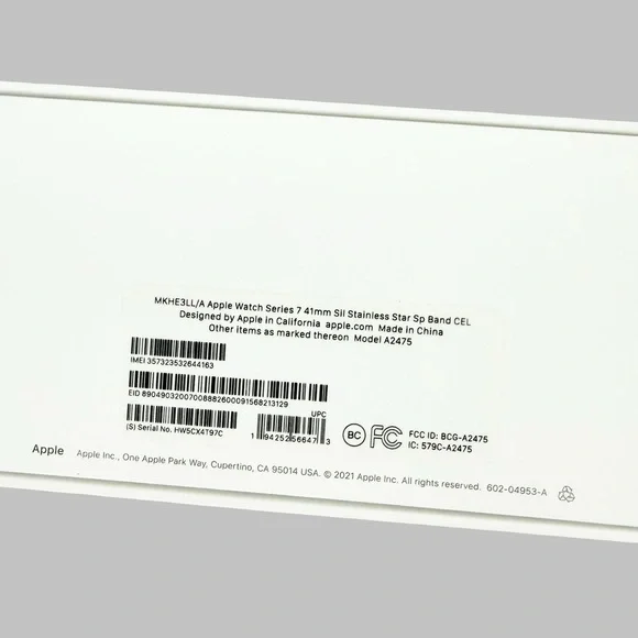 Apple Watch Series 7 41mm Sil Stainless Star - Picture 5 of 10